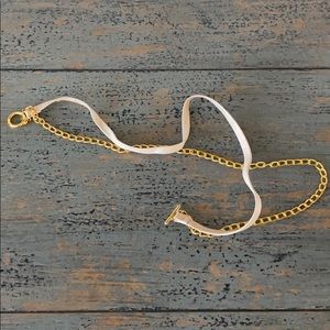 Gorjana leather and chain triple wrap bracelet